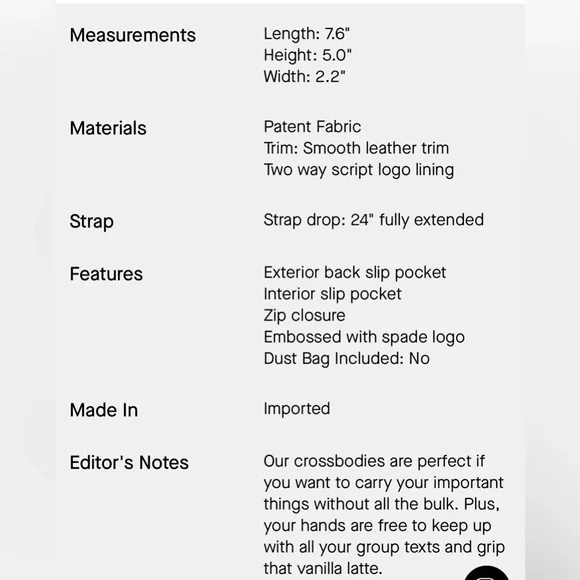 Kate Spade oh snap mini camera bag nwt - Picture 4 of 4